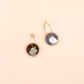 Arizona Acrylic Charm Hoops Gold-Plated Earrings
