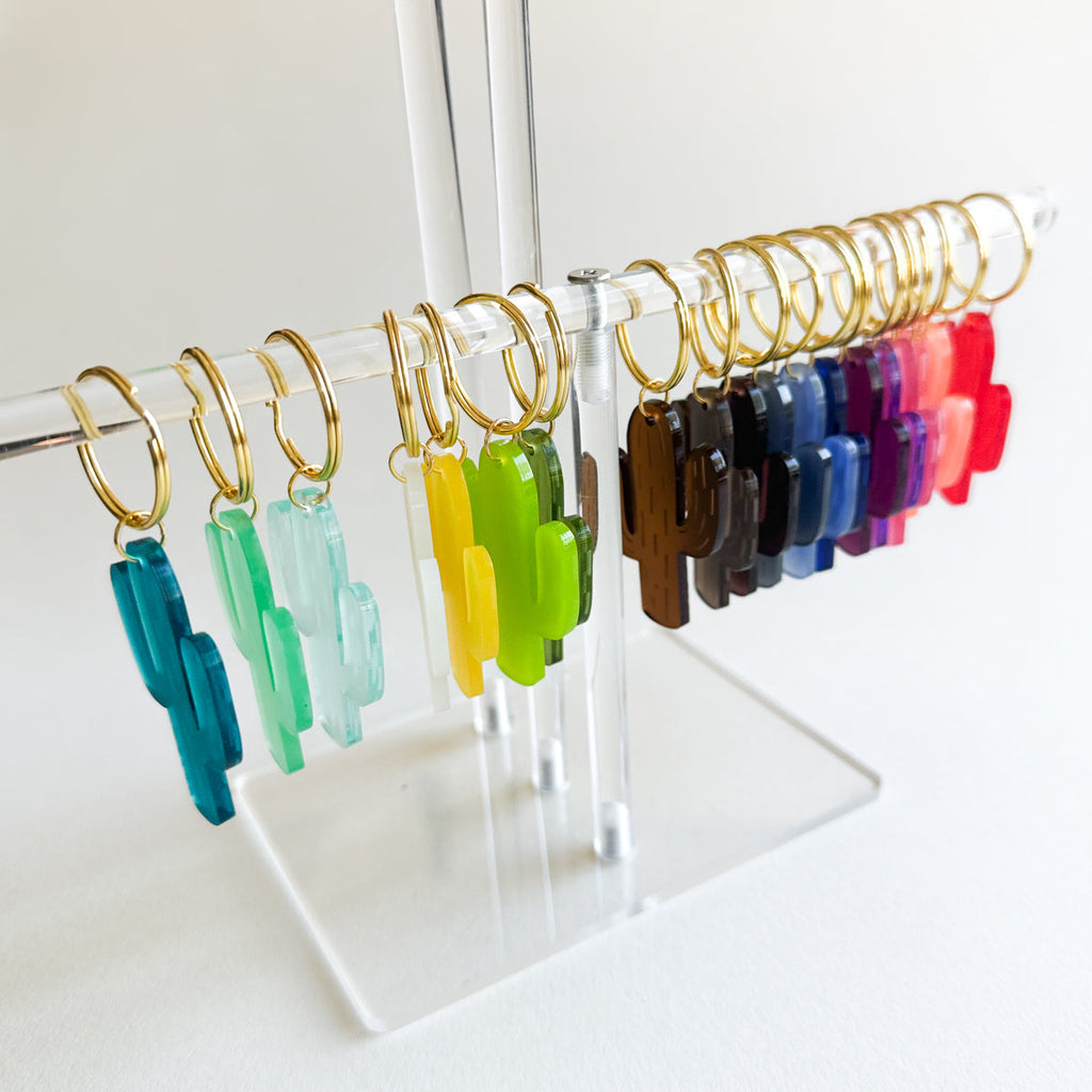 Acrylic Keychain Frosted Cactus