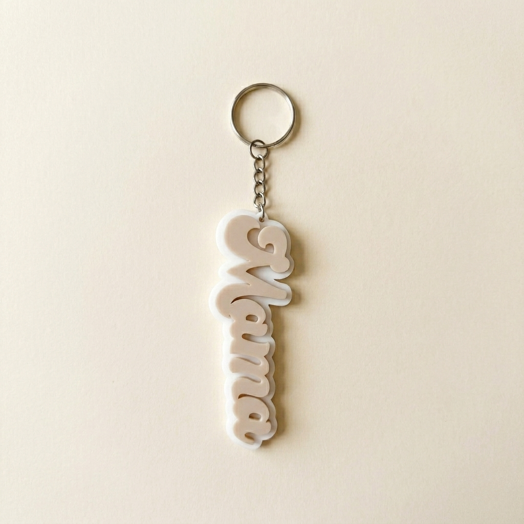 Acrylic Handmade Keychain/Name Tag Mama