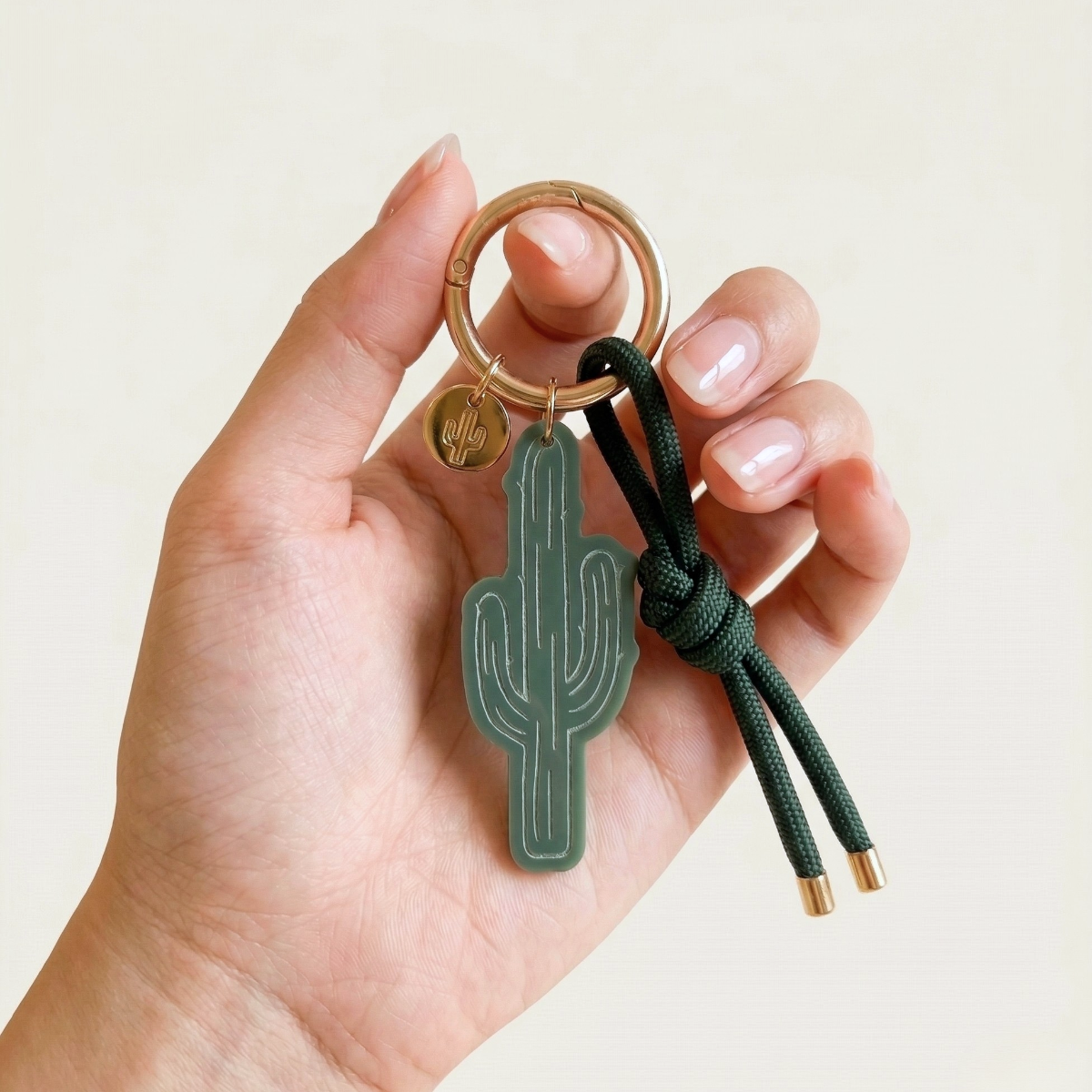 Saguaro Cactus Bag Charm & Keychain