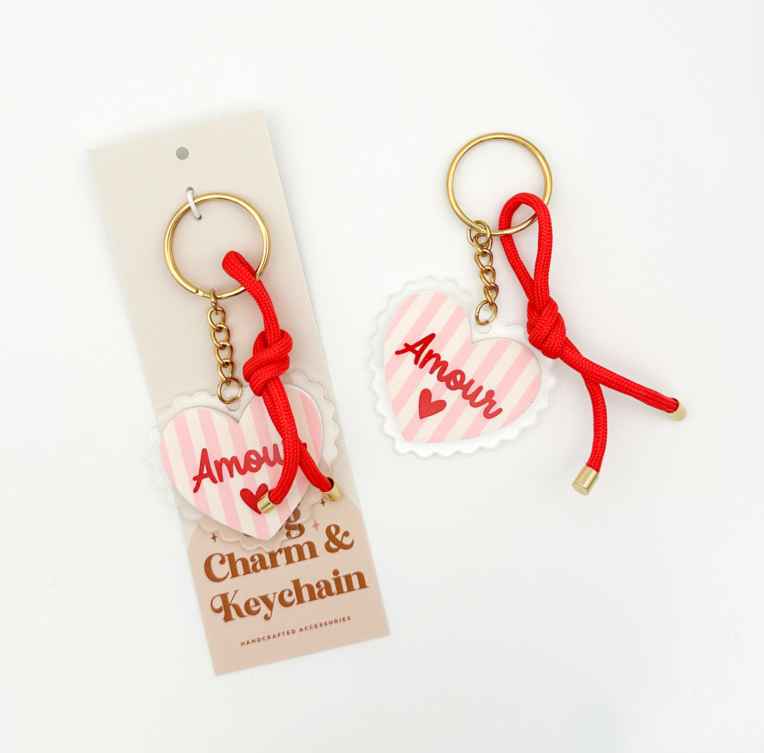 Amour Heart Keychain & Bag Charm – Special Edition | Miminoo Jewelry